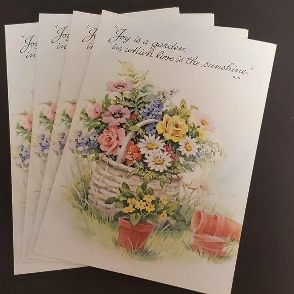 Greeting Cards (8) Red Farm Studio Flowers & Verse - Picture 3 of 5